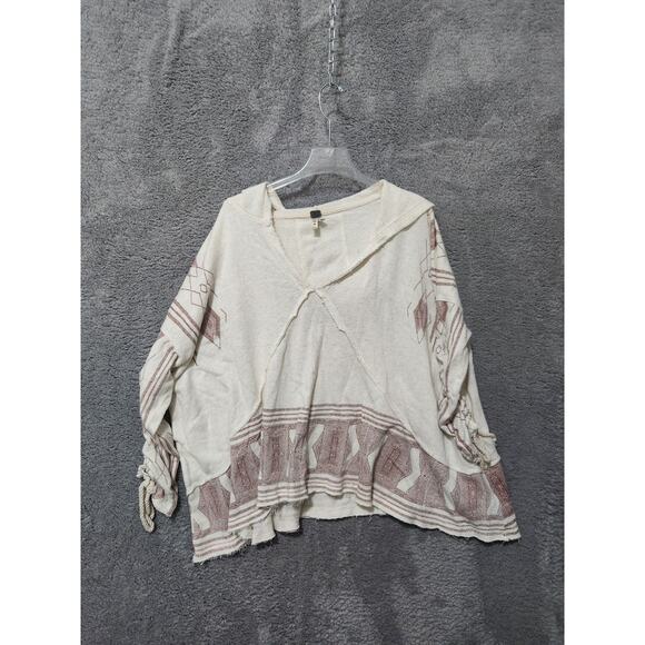 We The Free Multicolor Earth Tone Boho Style Relax Hoodie Size Read Measurements - Picture 1 of 10